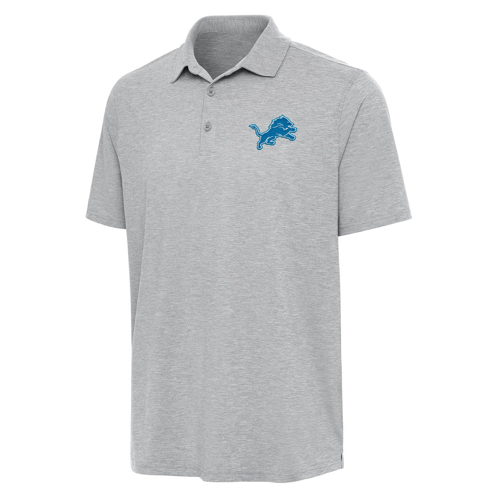NFL Detroit Lions Antigua Par 3 Polo - Gray
