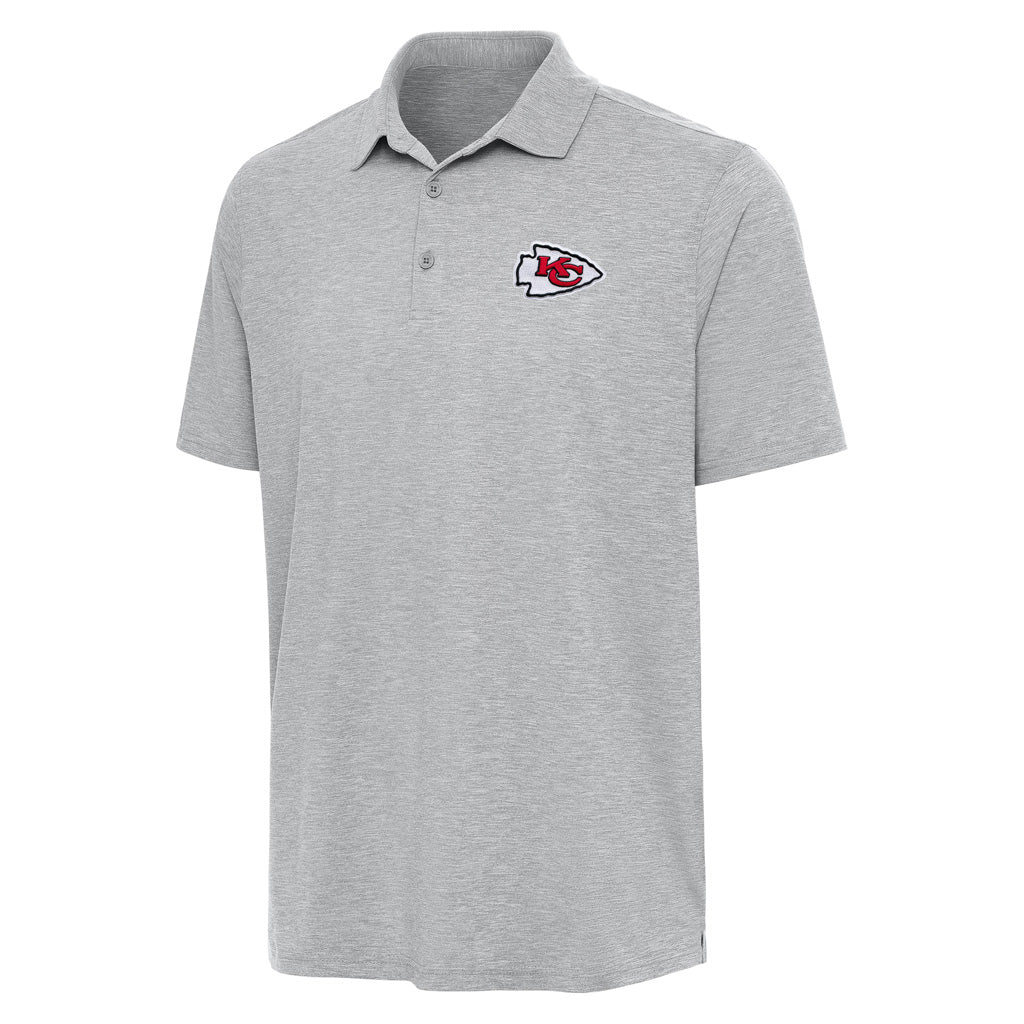NFL Kansas City Chiefs Antigua Par 3 Polo - Gray