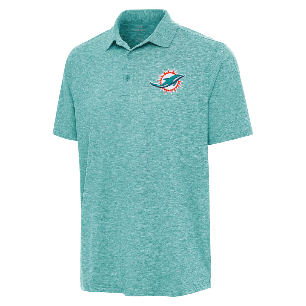 NFL Miami Dolphins Antigua Par 3 Polo - Teal