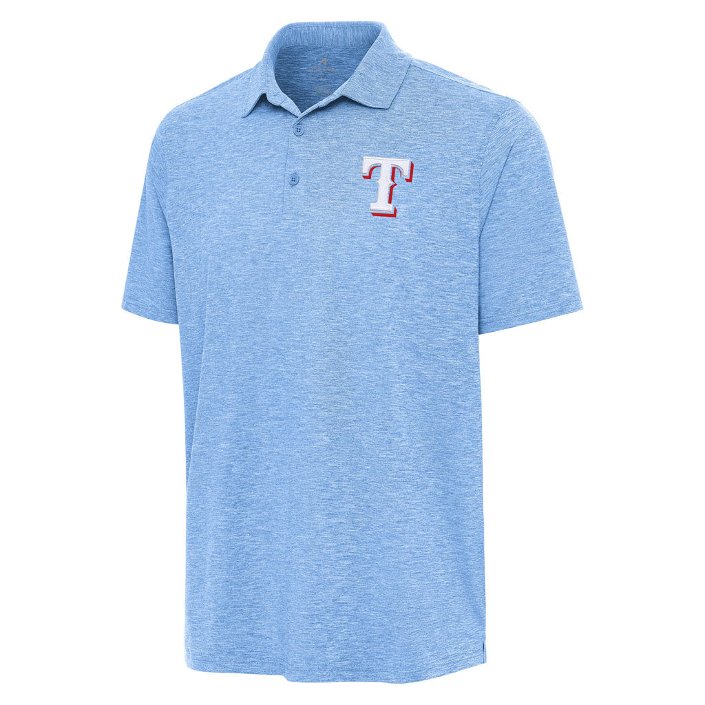 MLB Texas Rangers Antigua Par 3 Polo - Light blue
