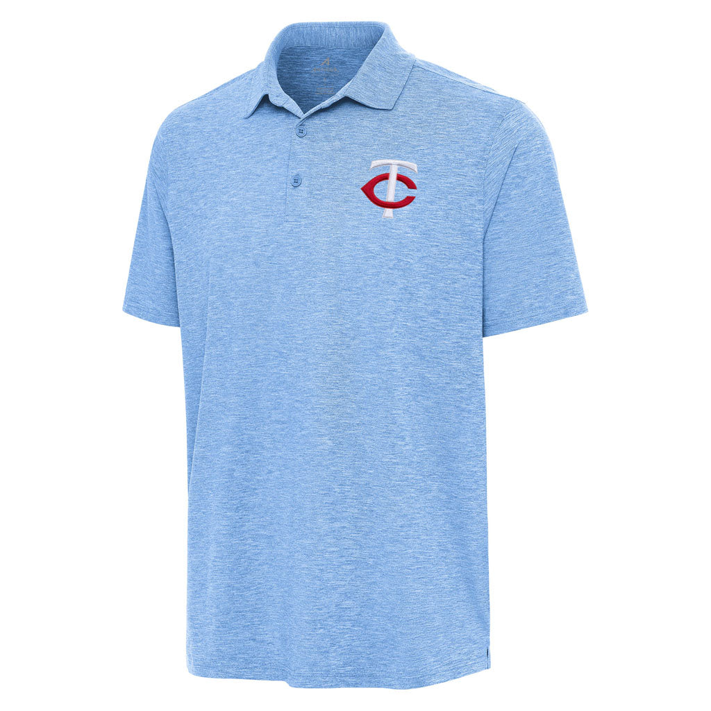 MLB Minnesota Twins Antigua Par 3 Polo - Light blue