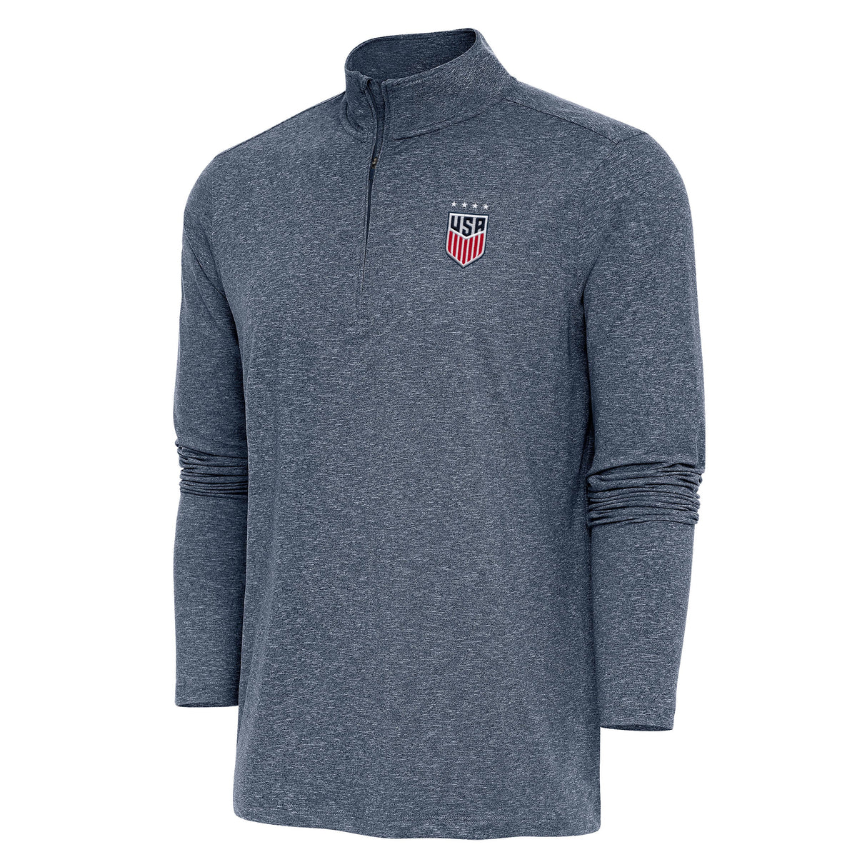 USWNT National Team Antigua Men's Hunk 1/4 Zip Pullover - Navy