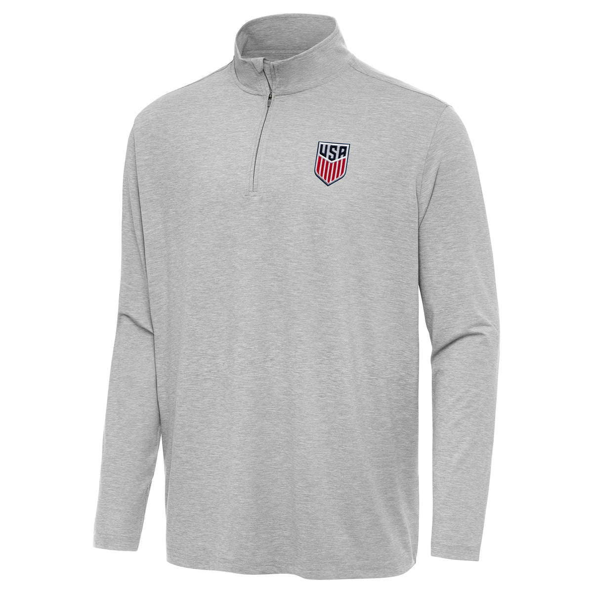 USMNT National Team Antigua Men's Hunk 1/4 Zip Pullover - Gray