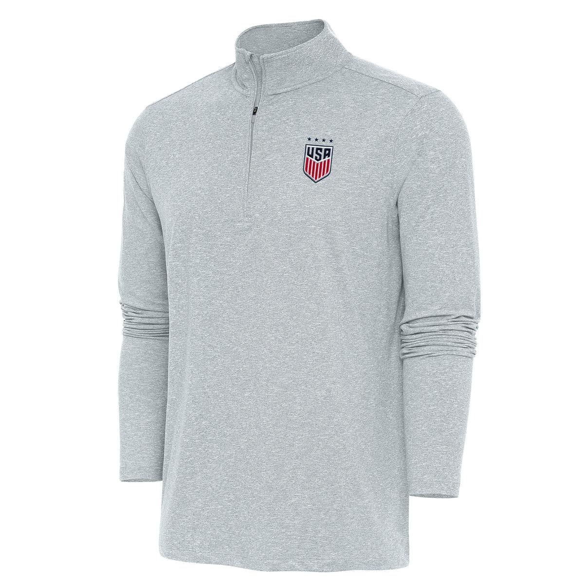 USWNT National Team Antigua Men's Hunk 1/4 Zip Pullover - Gray