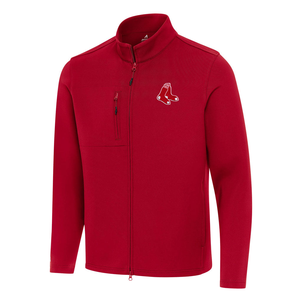 MLB Boston Red Sox Antigua Objection DBP Full Zip Jacket - Red