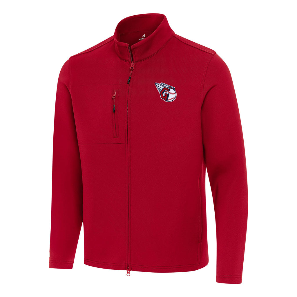 MLB Cleveland Guardians Antigua Objection DBP Full Zip Jacket - Red