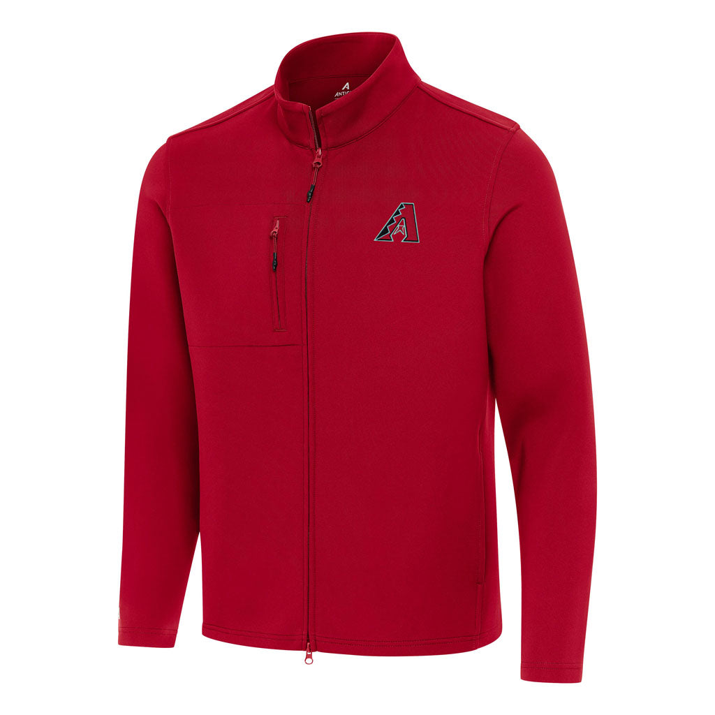 MLB Arizona Diamondbacks Antigua Objection DBP Full Zip Jacket - Red
