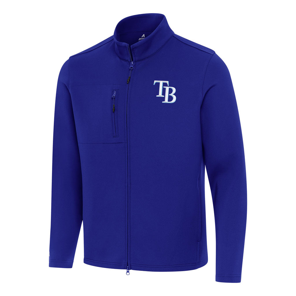MLB Tampa Bay Rays Antigua Objection DBP Full Zip Jacket - Blue