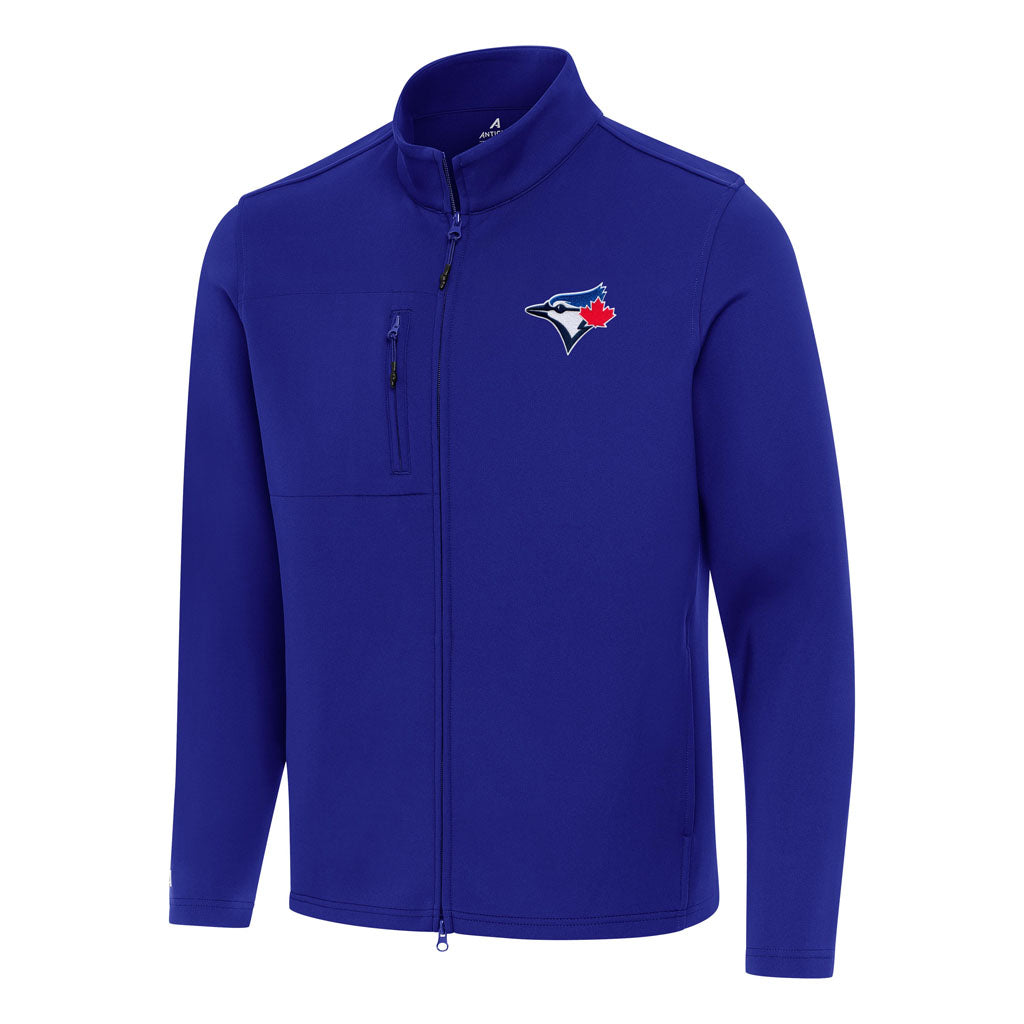 MLB Toronto Blue Jays Antigua Objection DBP Full Zip Jacket - Blue