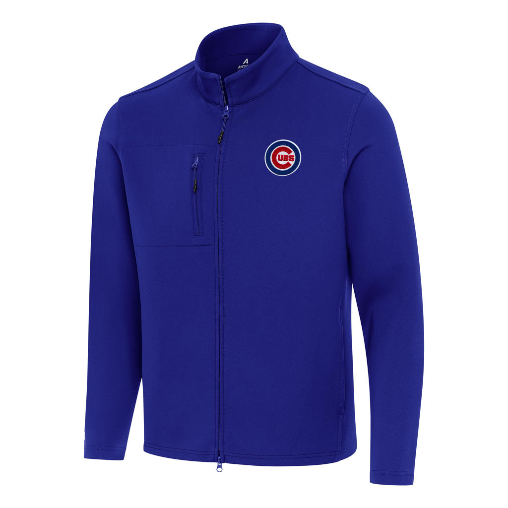 MLB Chicago Cubs Antigua Objection DBP Full Zip Jacket - Blue