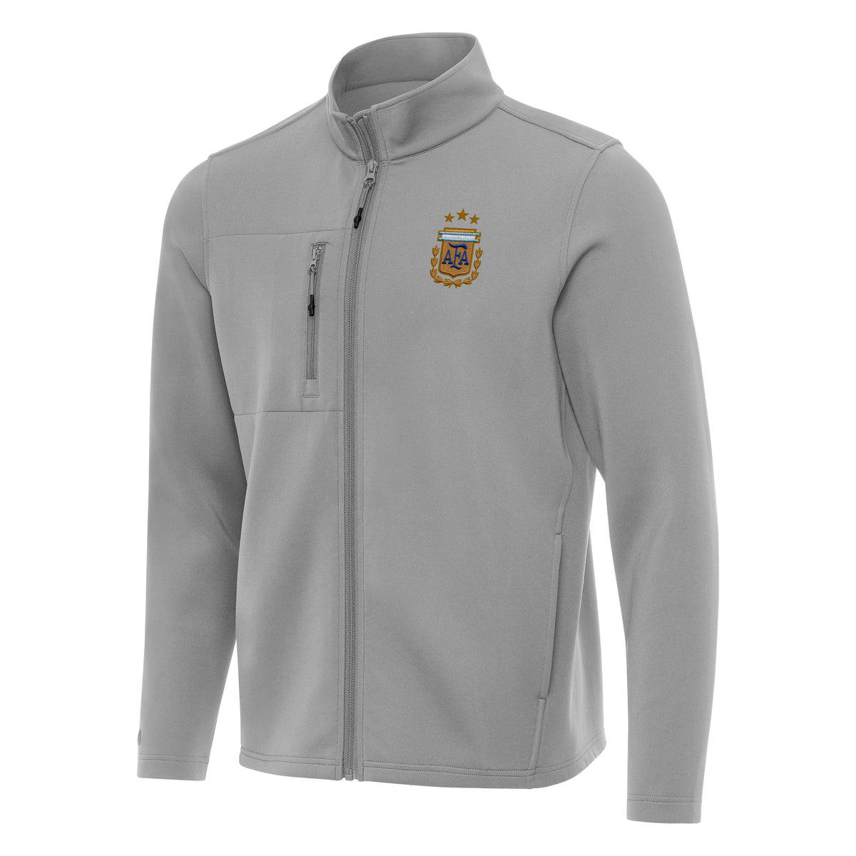 Argentina National Team Antigua Men's Objection DBP Full Zip Jacket - Gray