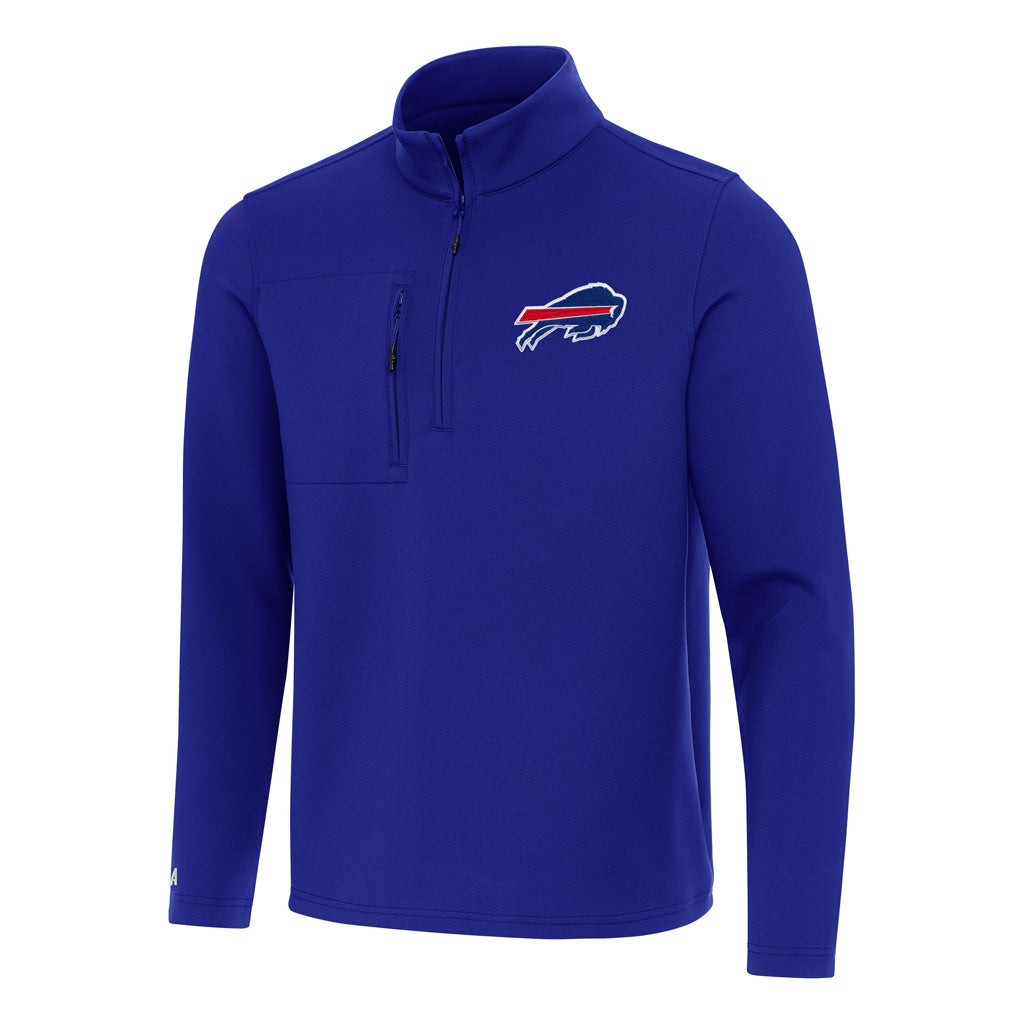 NFL Buffalo Bills Antigua Insider 1/4 Zip Pullover Jacket - Blue
