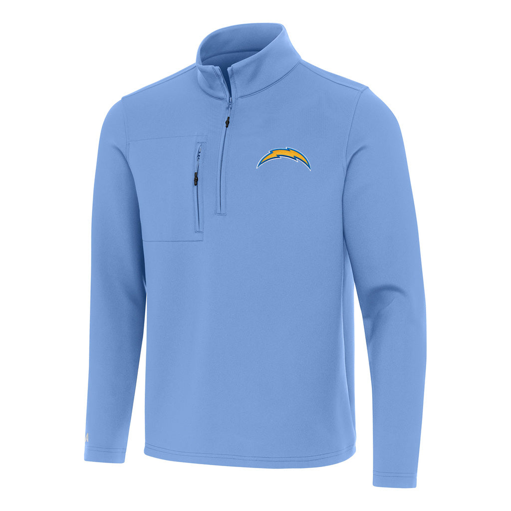NFL Los Angeles Chargers Antigua Insider 1/4 Zip Pullover Jacket - Blue