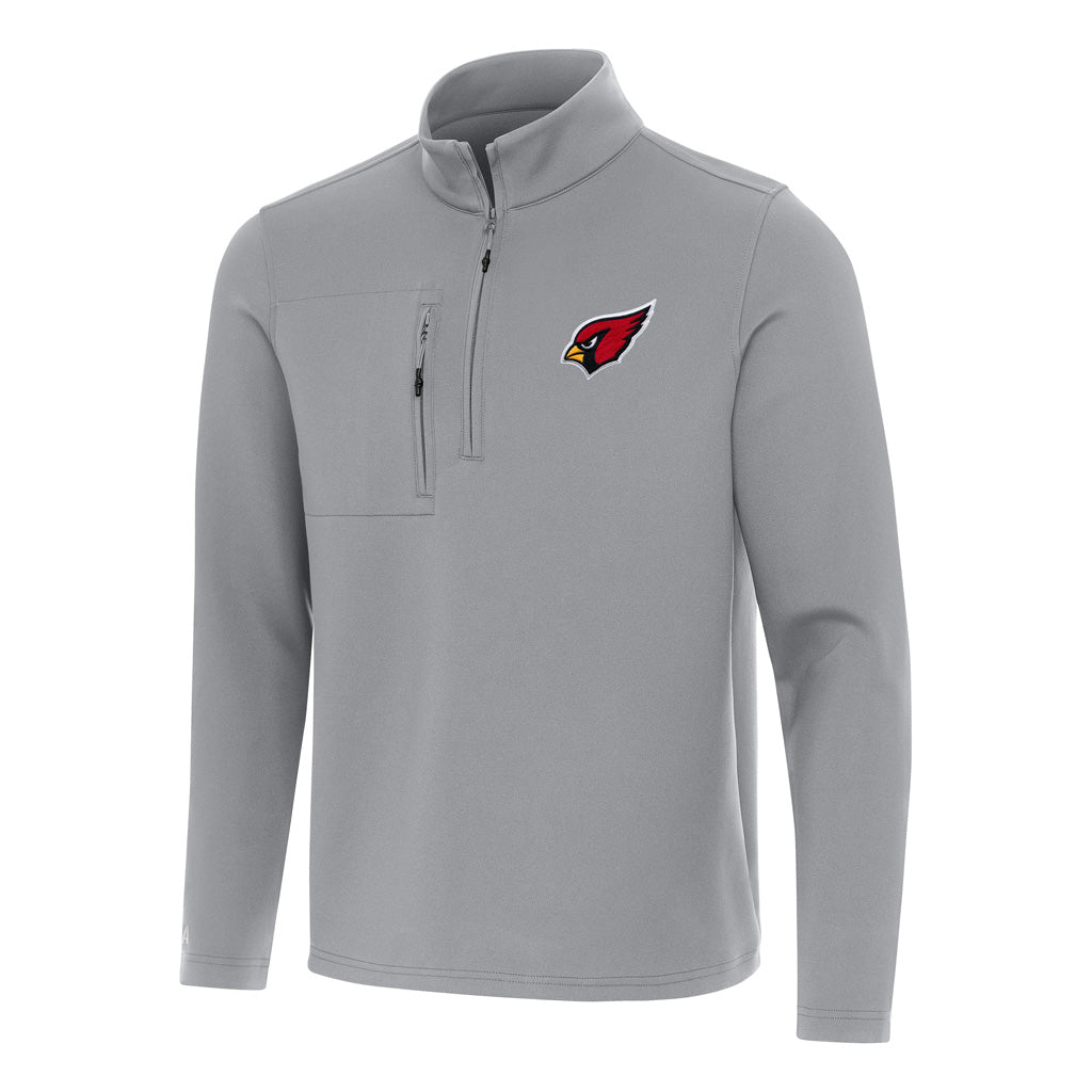 NFL Arizona Cardinals Antigua Insider 1/4 Zip Pullover Jacket - Gray