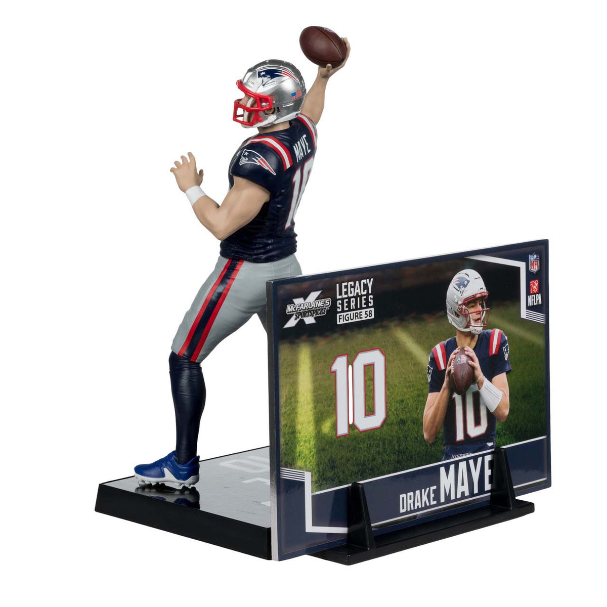 NFL New England Patriots Drake Maye McFarlane 7" Posed Figure