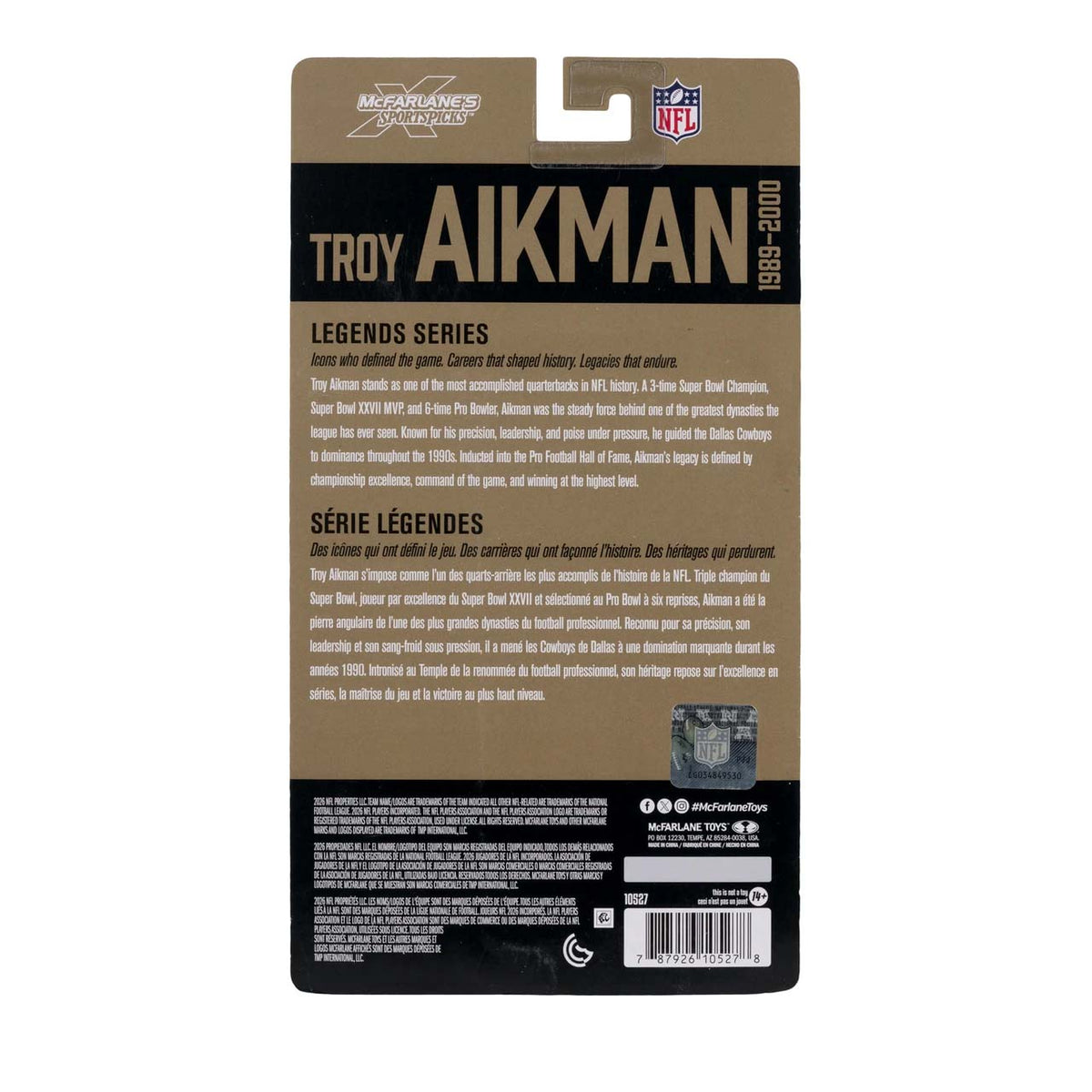 NFL Dallas Cowboys Troy Aikman McFarlane Legends 6" Action Figure