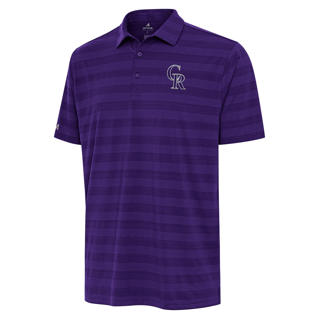 MLB Colorado Rockies Antigua Tunnel Polo - Purple