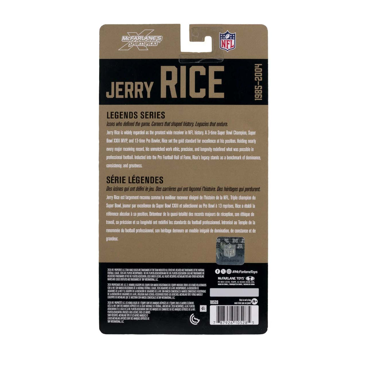 NFL San Francisco 49ers Jerry Rice McFarlane Legends 6" Action Figure