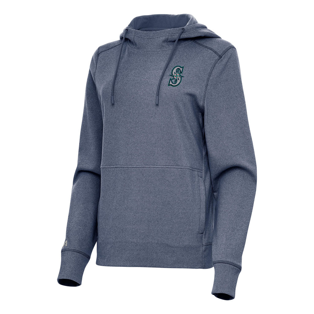 MLB Seattle Mariners Women's Antigua Justice Pullover Hoodie - Navy