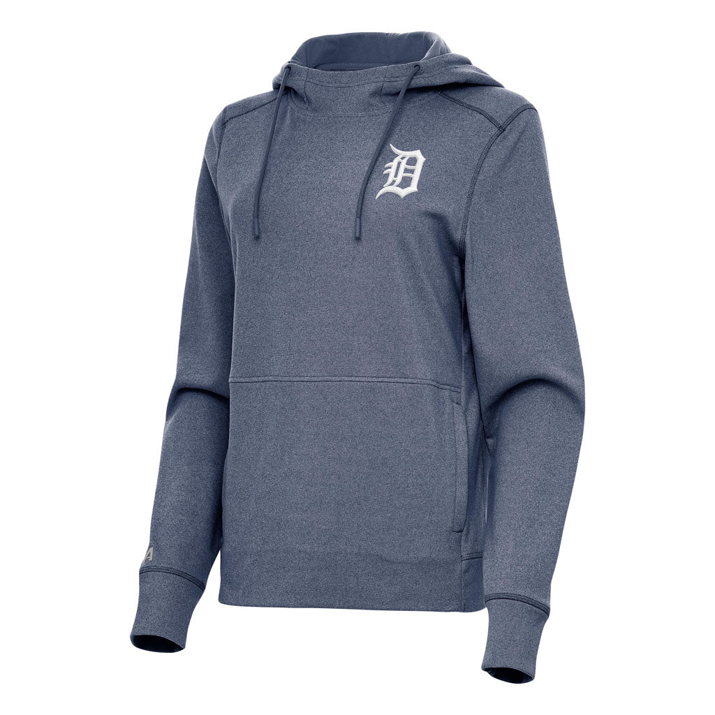 MLB Detroit Tigers Women's Antigua Justice Pullover Hoodie - Navy