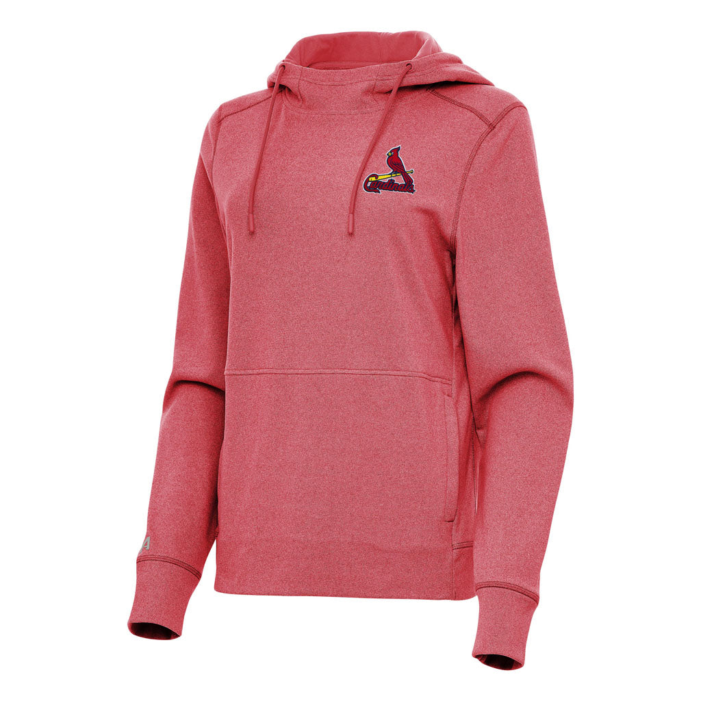 MLB St. Louis Cardinals Women's Antigua Justice Pullover Hoodie - Red