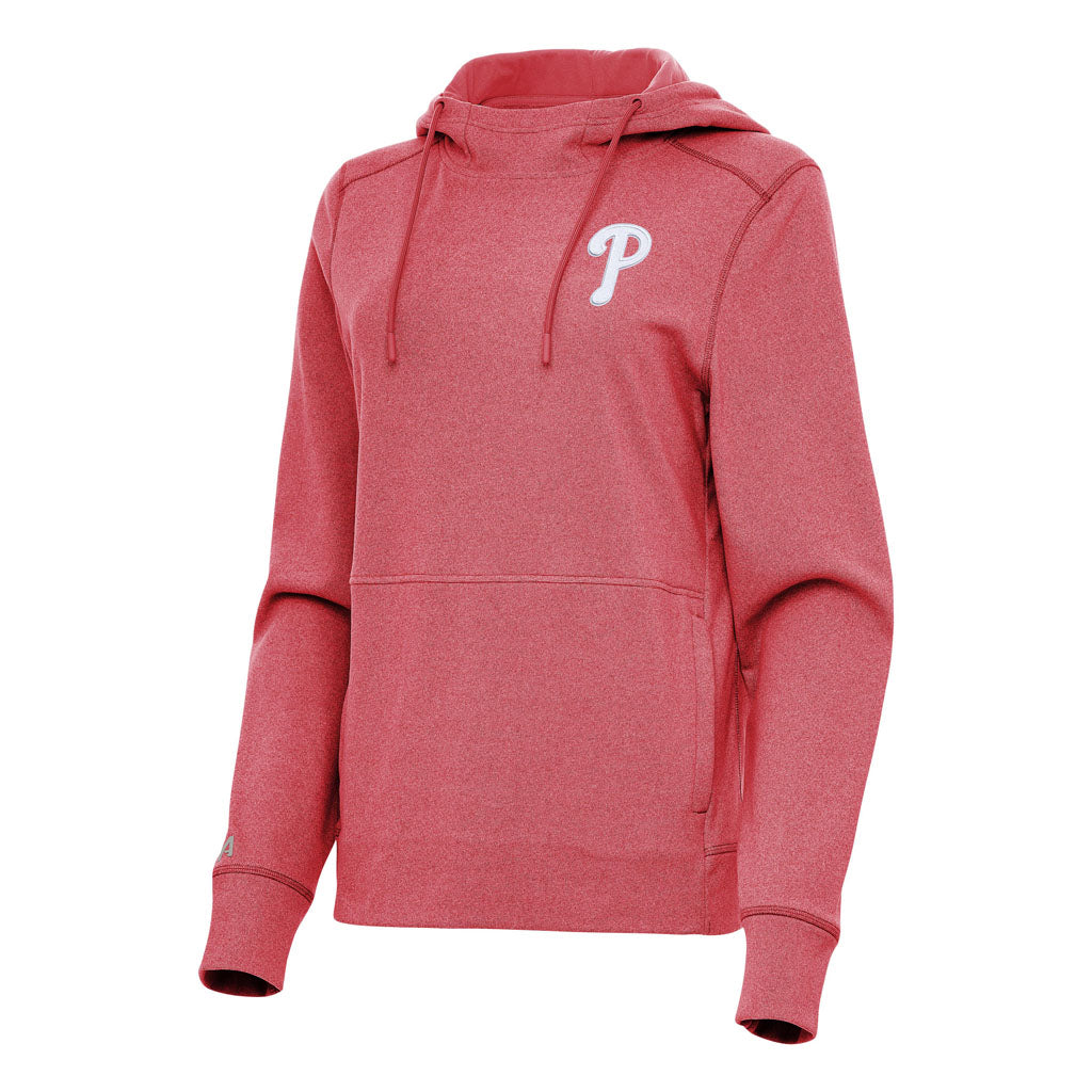 MLB Philadelphia Phillies Women's Antigua Justice Pullover Hoodie - Red