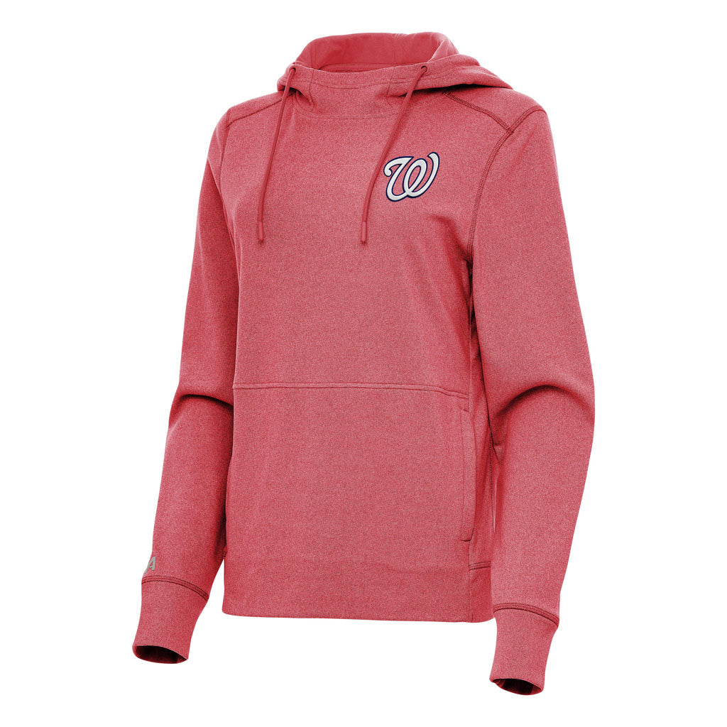 MLB Washington Nationals Women's Antigua Justice Pullover Hoodie - Red