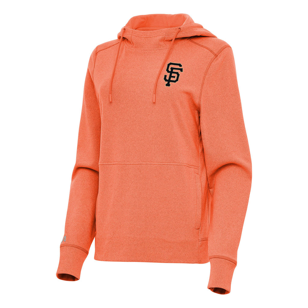 MLB San Francisco Giants Women's Antigua Justice Pullover Hoodie - Orange