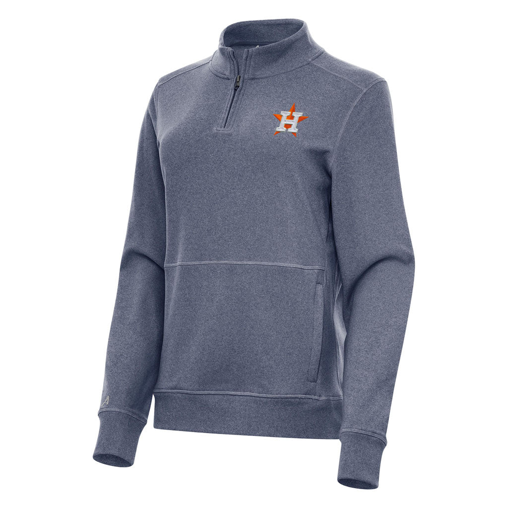 MLB Houston Astros Women's Antigua Crush 1/4 Zip Pullover Jacket