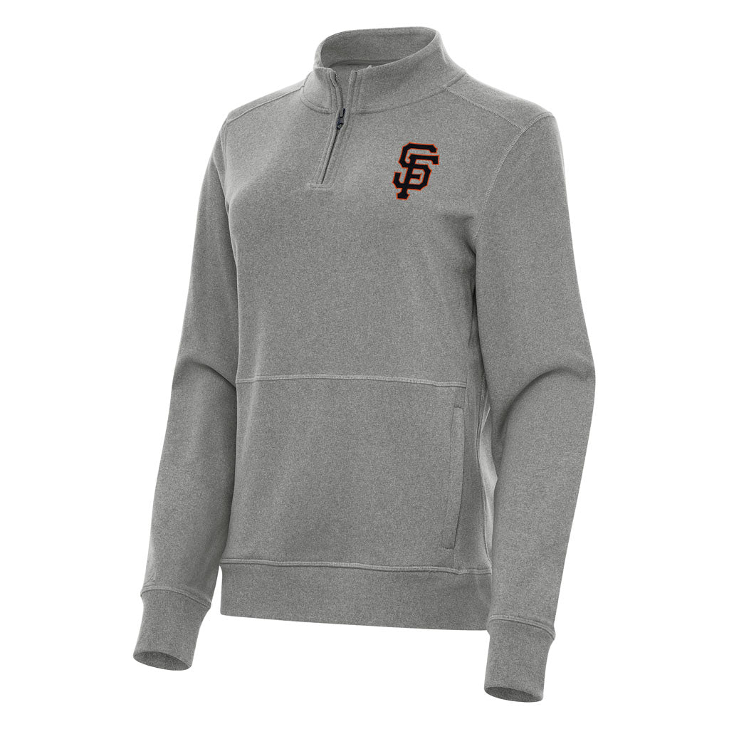 MLB San Francisco Giants Women's Antigua Crush 1/4 Zip Pullover Jacket