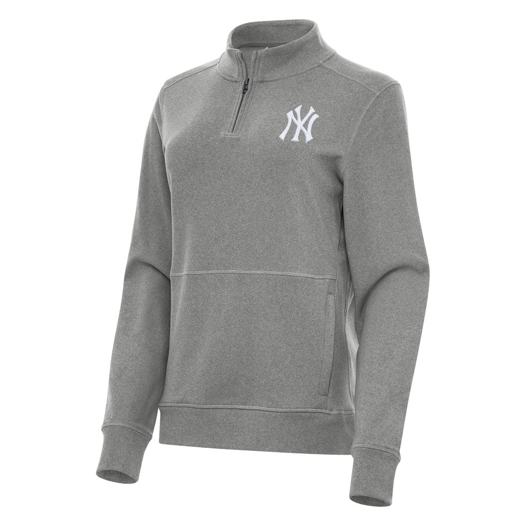 MLB New York Yankees Women's Antigua Crush 1/4 Zip Pullover Jacket