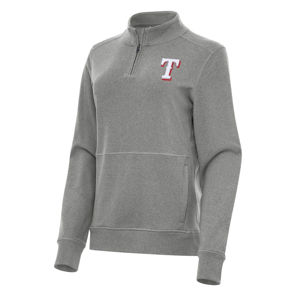 MLB Texas Rangers Women's Antigua Crush 1/4 Zip Pullover Jacket