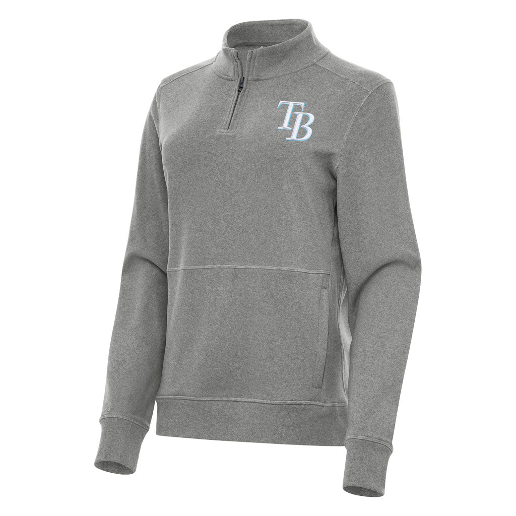 MLB Tampa Bay Rays Women's Antigua Crush 1/4 Zip Pullover Jacket