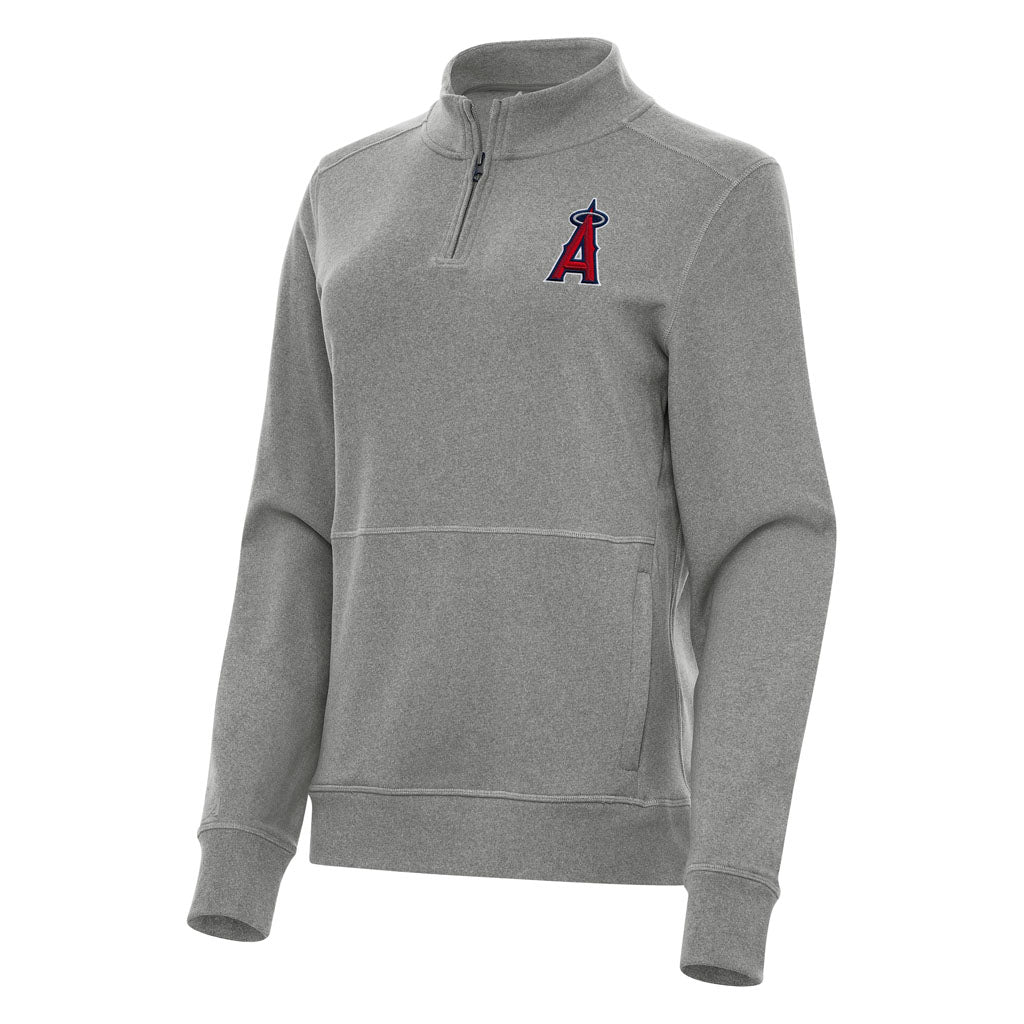 MLB Los Angeles Angels Women's Antigua Crush 1/4 Zip Pullover Jacket