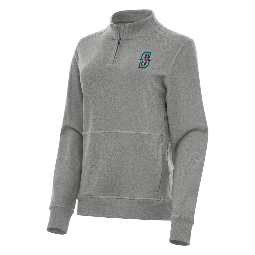 MLB Seattle Mariners Women's Antigua Crush 1/4 Zip Pullover Jacket