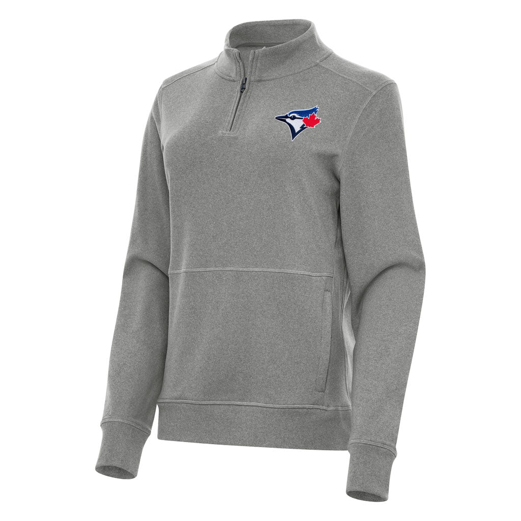 MLB Toronto Blue Jays Women's Antigua Crush 1/4 Zip Pullover Jacket