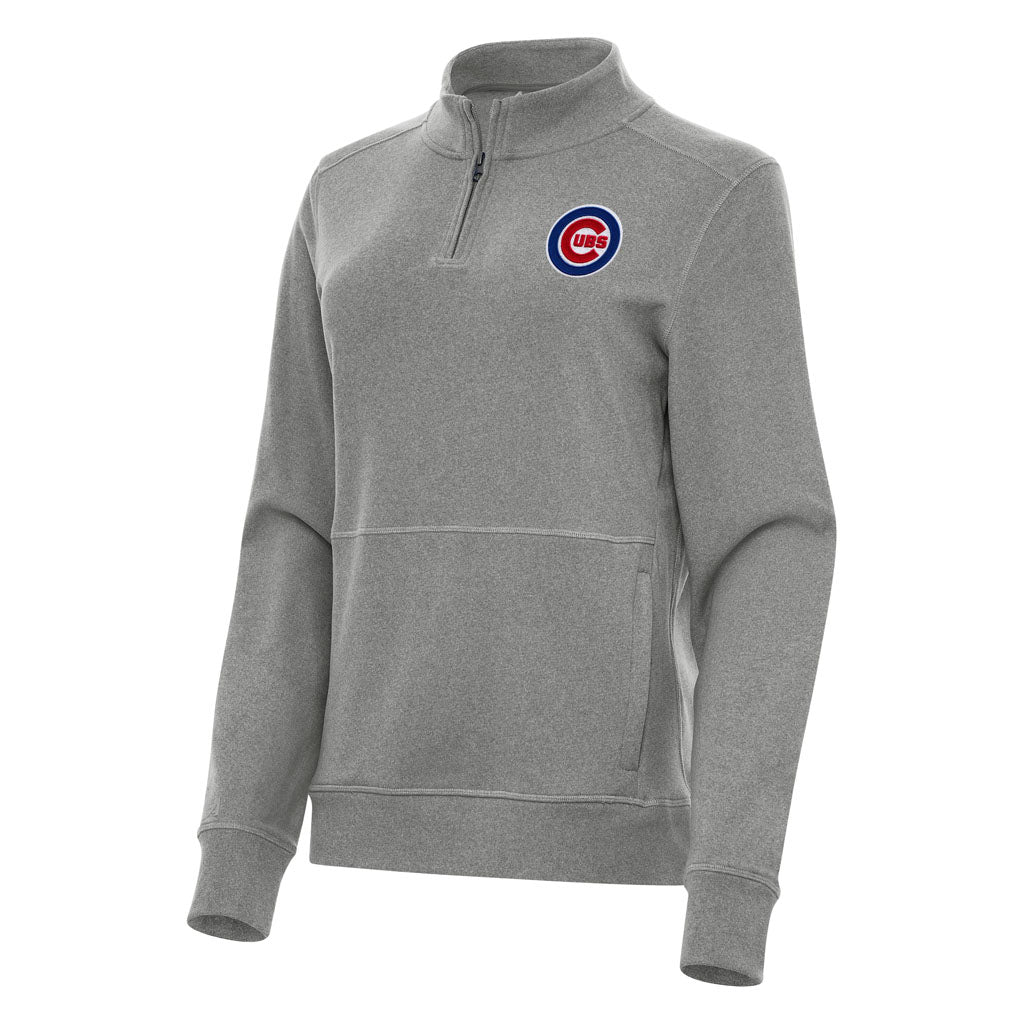 MLB Chicago Cubs Women's Antigua Crush 1/4 Zip Pullover Jacket