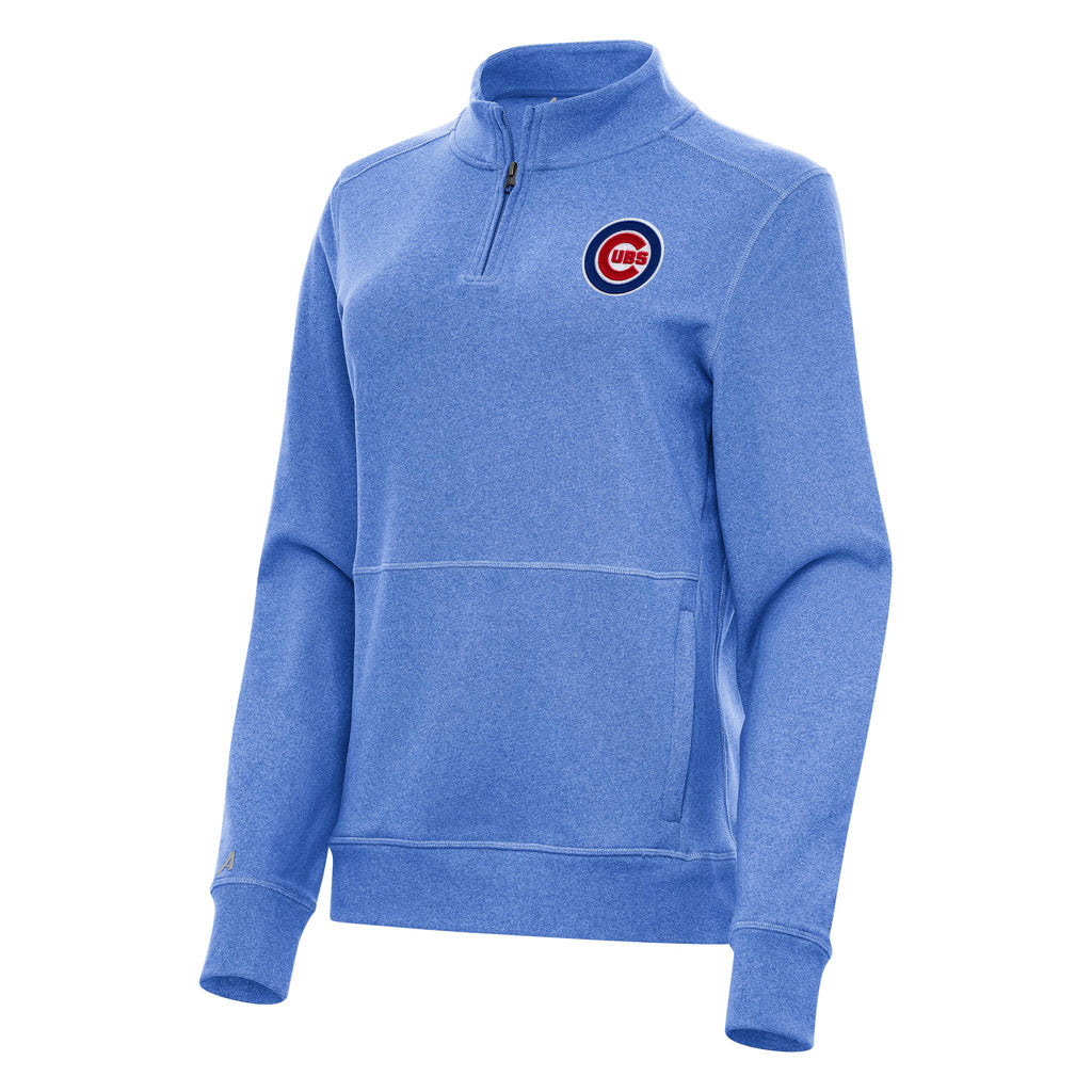 MLB Chicago Cubs Women's Antigua Crush 1/4 Zip Pullover Jacket