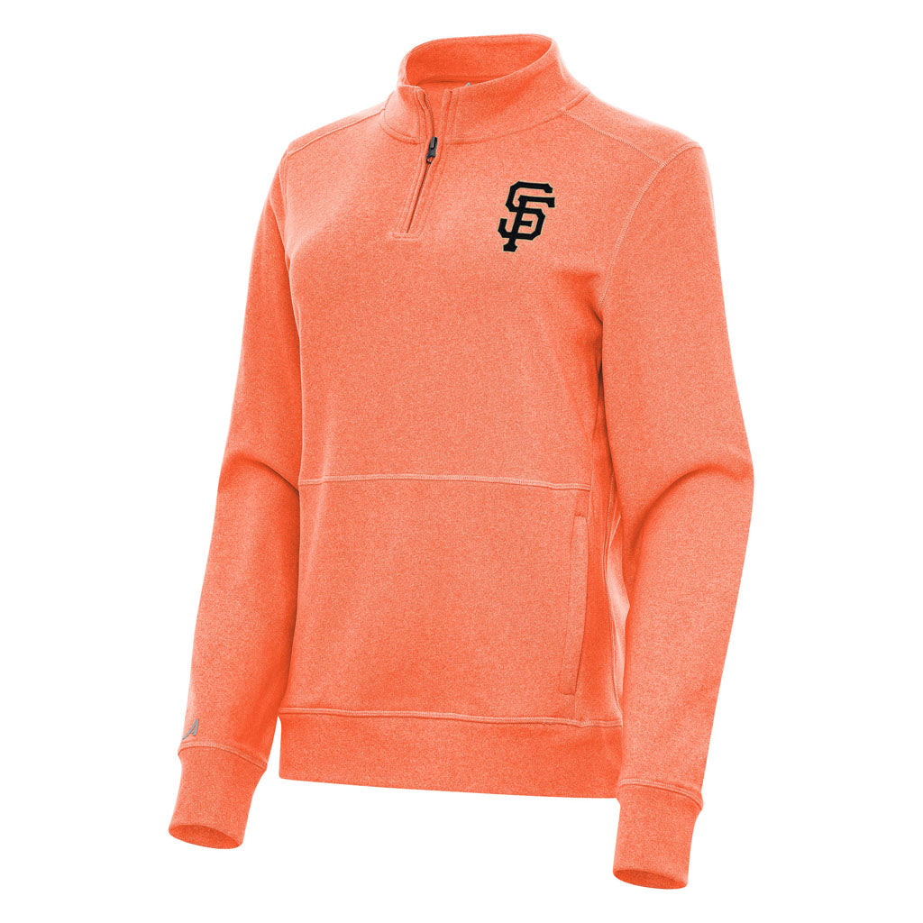 MLB San Francisco Giants Women's Antigua Crush 1/4 Zip Pullover Jacket