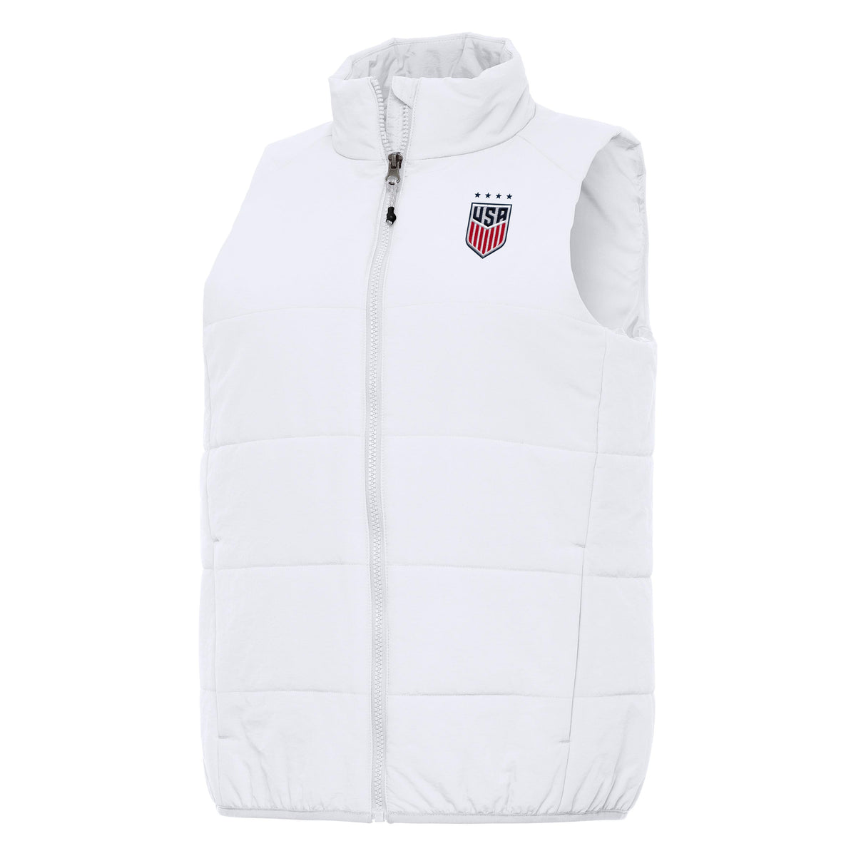 USWNT National Team Antigua Women's Experience Full Zip Vest - White