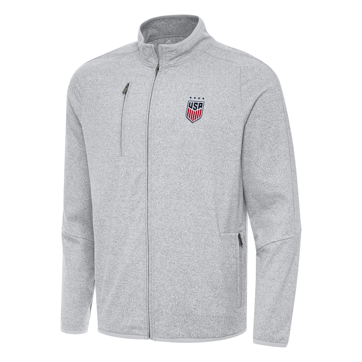 USWNT National Team Antigua Men's Hold-Up Jacket - Heather Gray