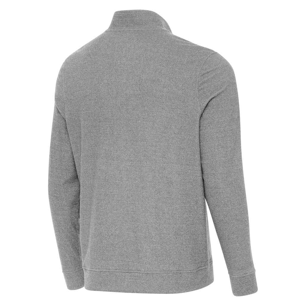 NFL New Orleans Saints Antigua Subtle 1/4 Zip Pullover Jacket - Heather gray