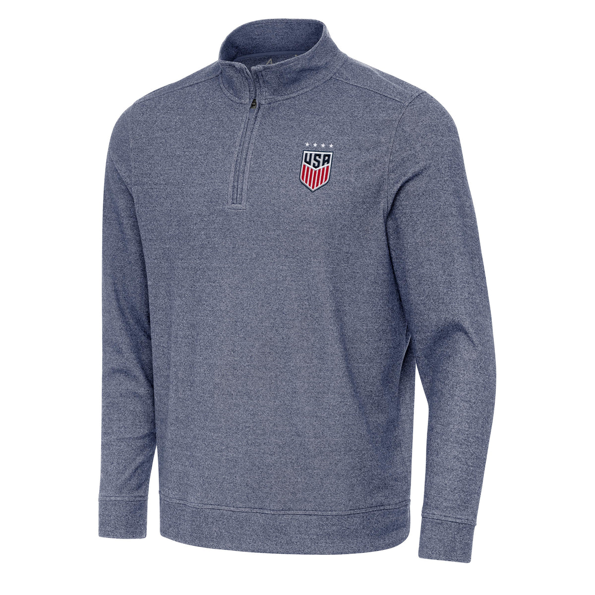 USWNT National Team Antigua Men's Subtle 1/4 Zip Pullover - Navy