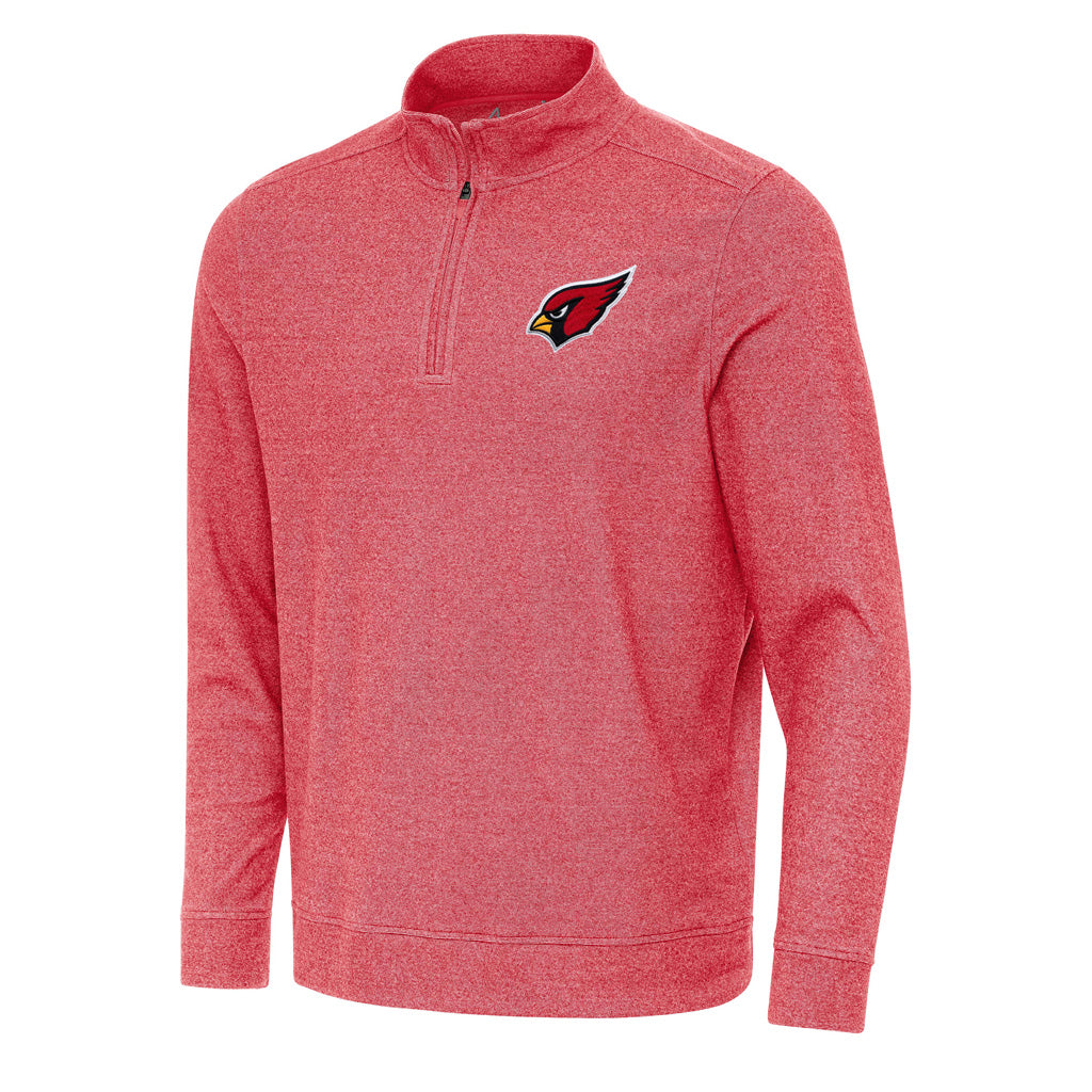 NFL Arizona Cardinals Antigua Subtle 1/4 Zip Pullover Jacket - Red