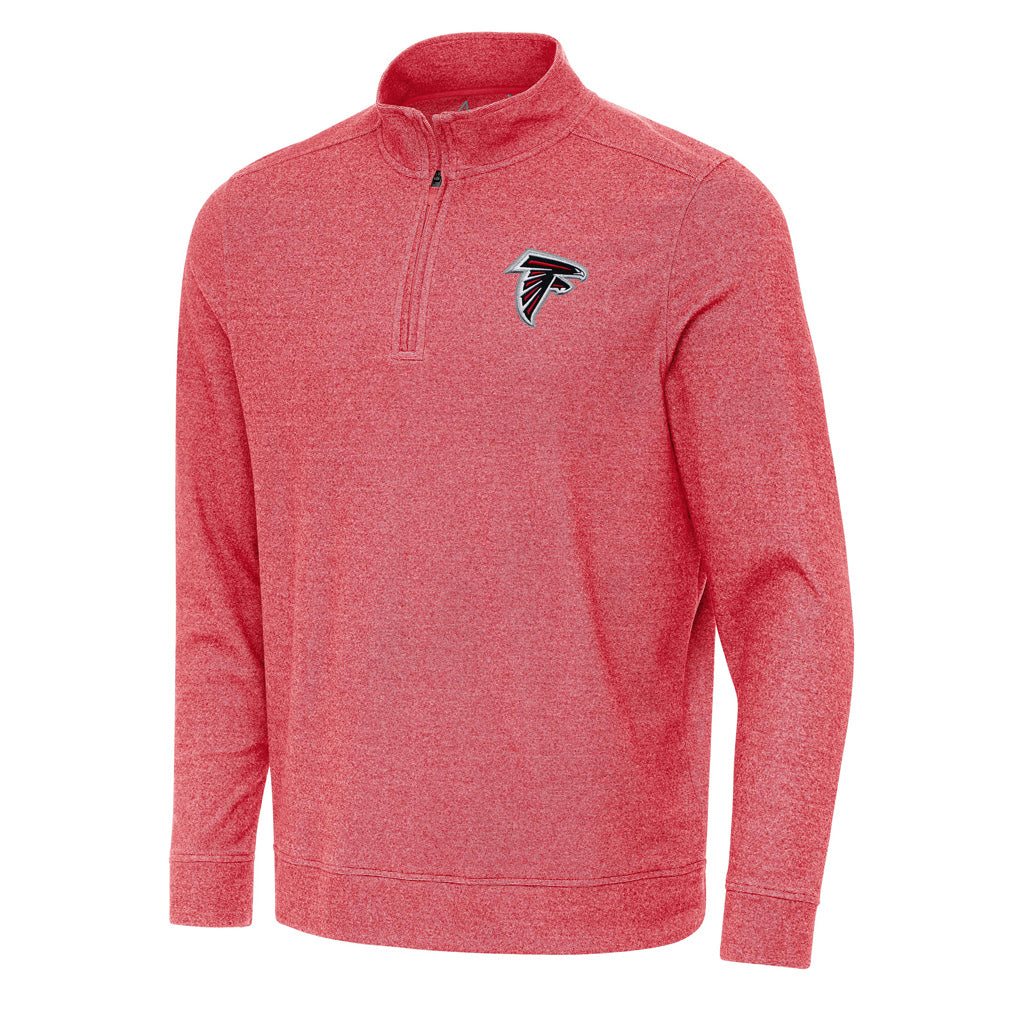 NFL Atlanta Falcons Antigua Subtle 1/4 Zip Pullover Jacket - Red