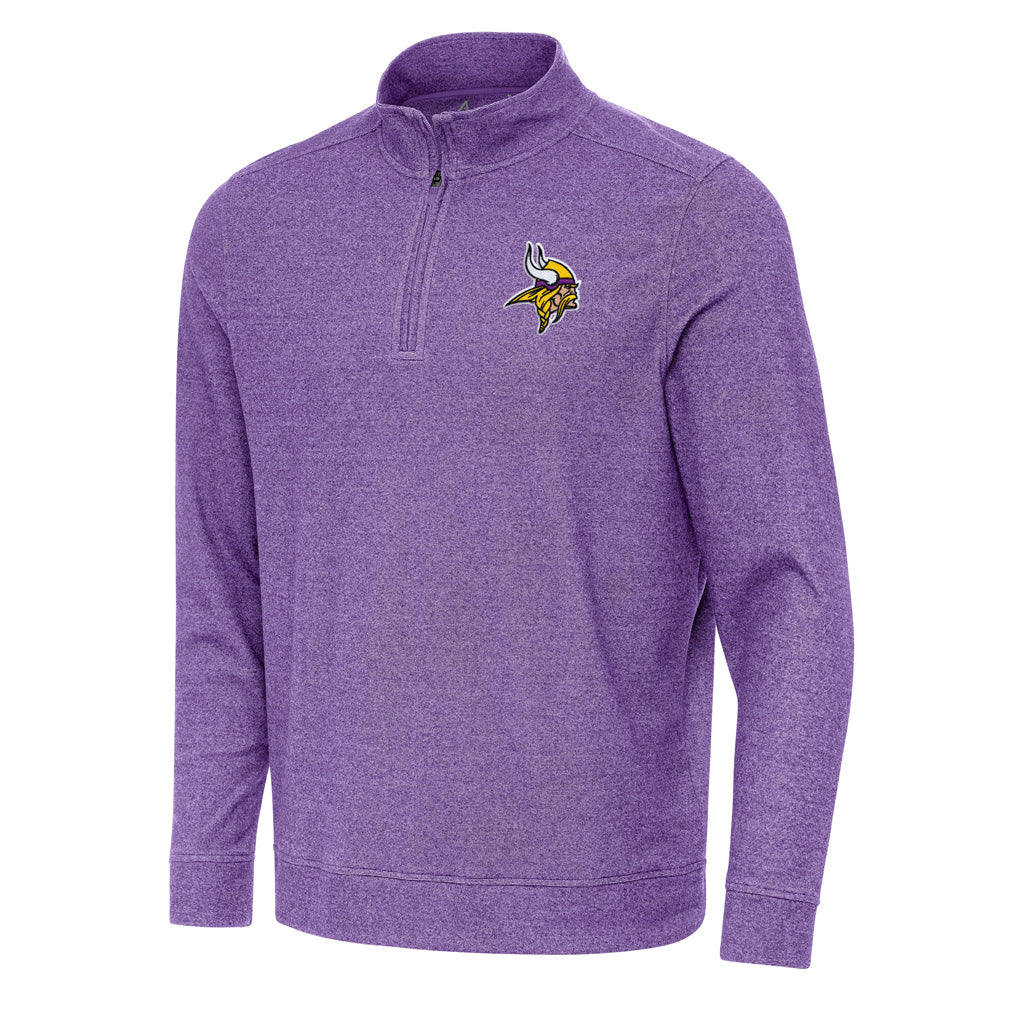 NFL Minnesota Vikings Antigua Subtle 1/4 Zip Pullover Jacket - Purple