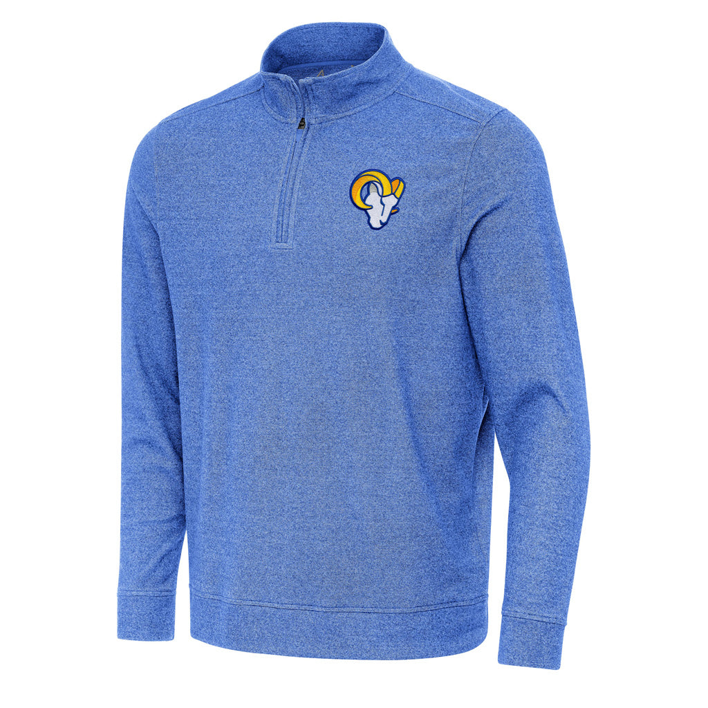 NFL Los Angeles Rams Antigua Subtle 1/4 Zip Pullover Jacket - Blue
