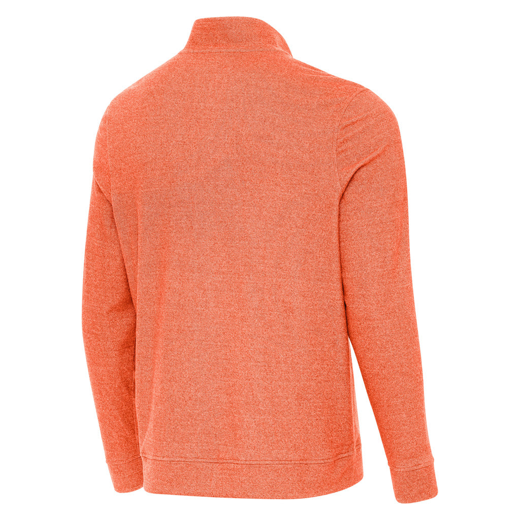 NFL Miami Dolphins Antigua Subtle 1/4 Zip Pullover Jacket - Orange