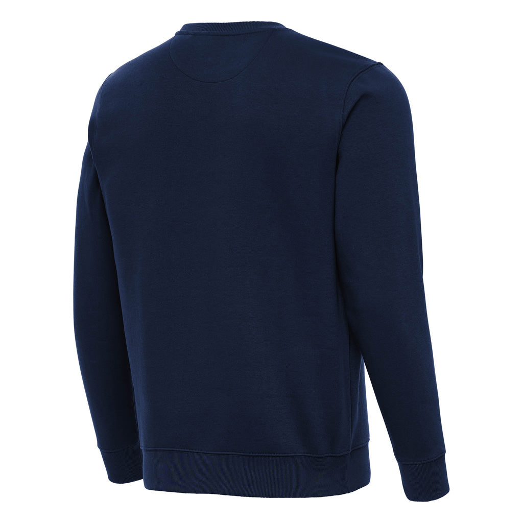 NFL Houston Texans Antigua Full Front Victory Crewneck Sweater - Navy