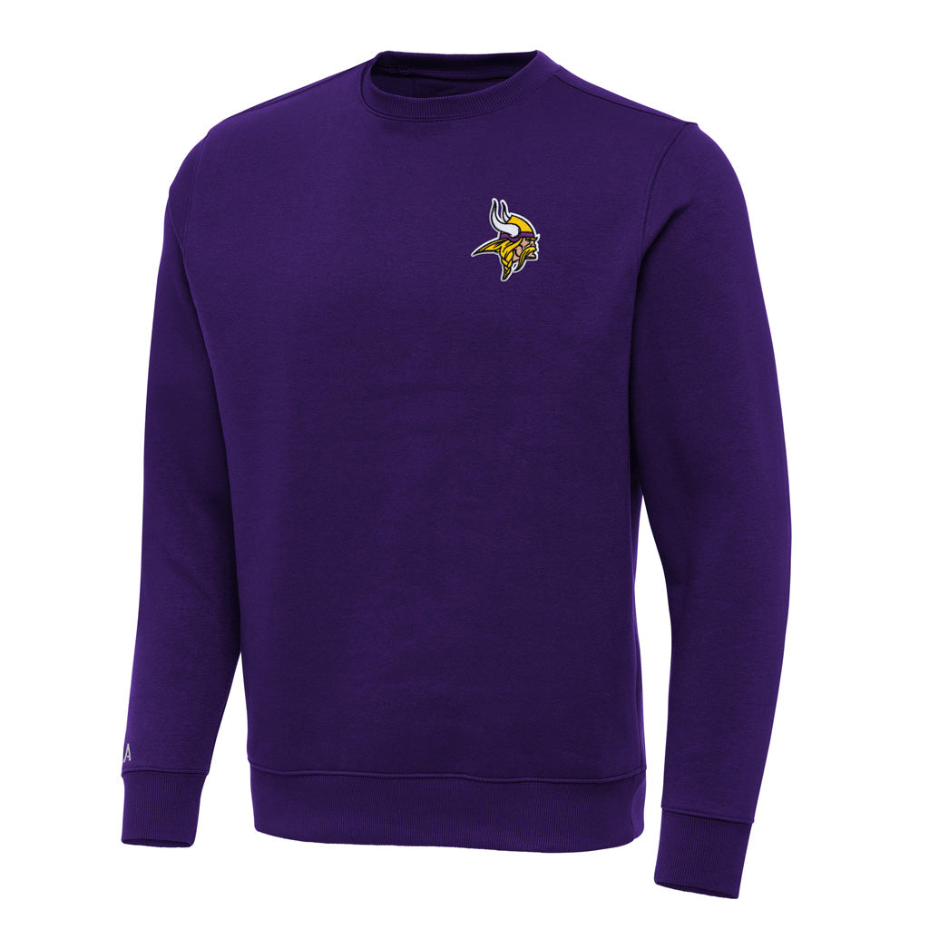 NFL Minnesota Vikings Antigua Victory Crewneck Sweater - Purple